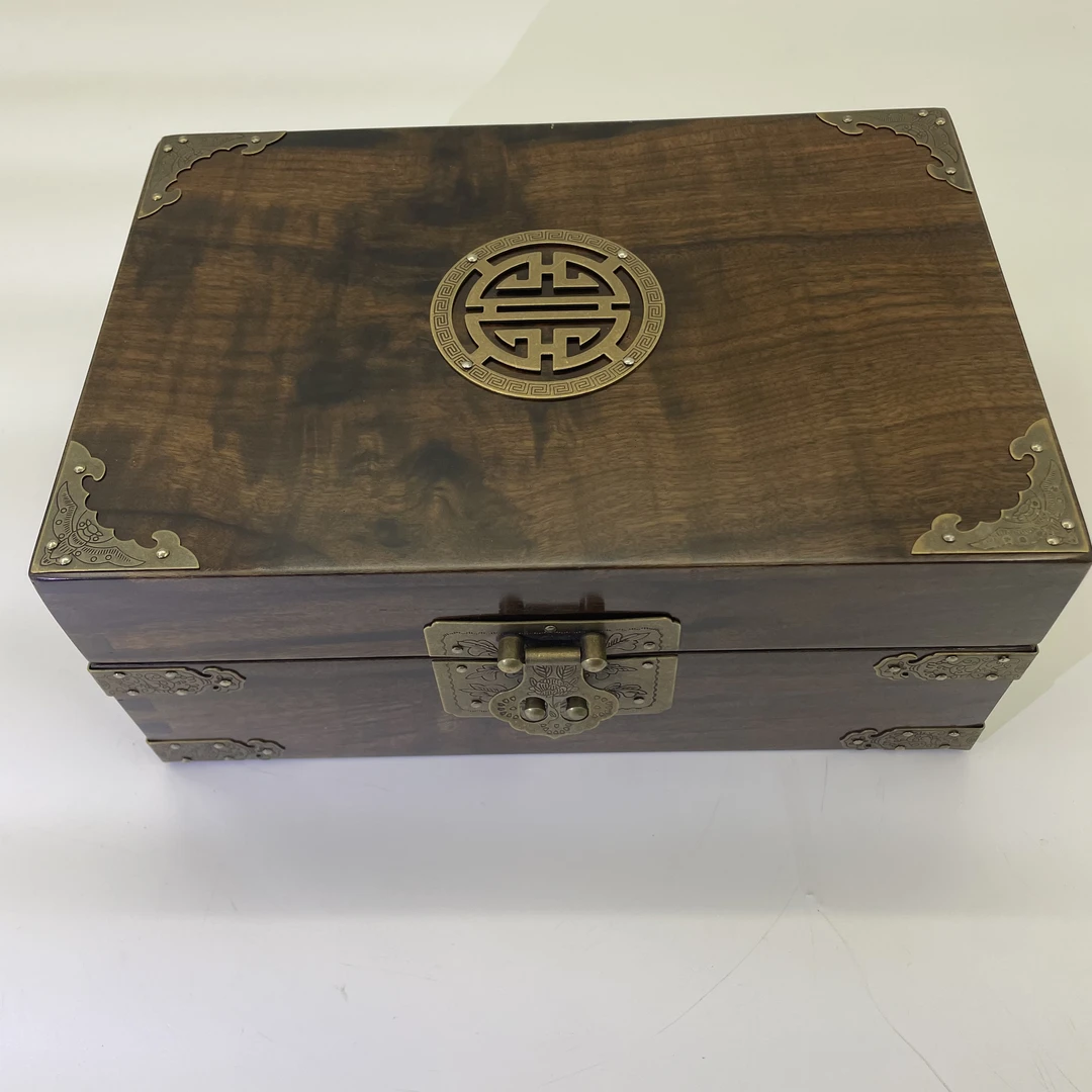 金丝楠阴沉木纯手工全榫卯首饰盒款式2