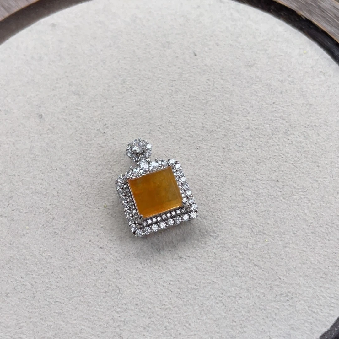 翡翠银S925镶嵌颈饰