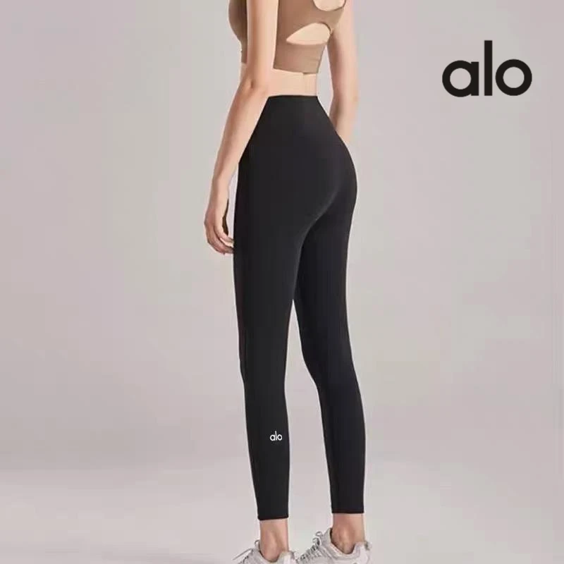 ALO美国裸感瑜珈裤女高腰提臀健身运动普拉提跑步训练九分裤外穿