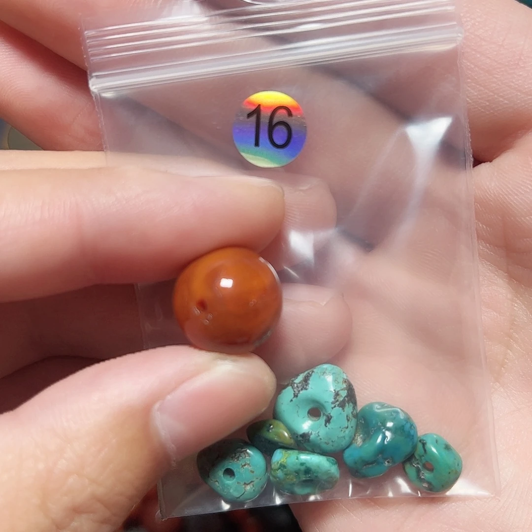 夏***r未镶嵌圆珠桶珠老型手串！！玛瑙/玉髓