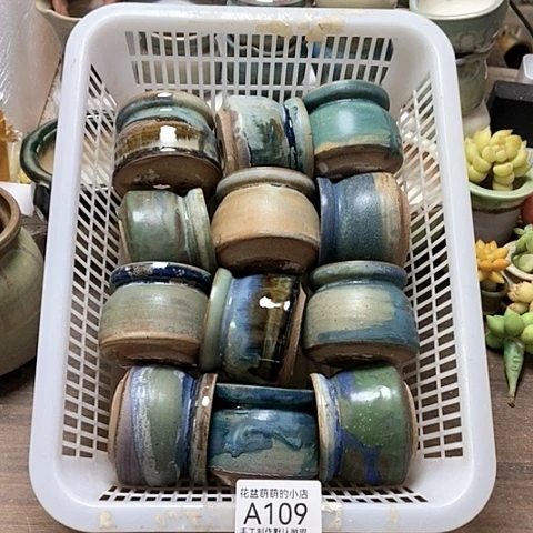 紫砂花盆109微瑕品口径5到5.5左右