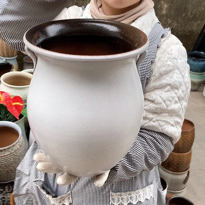 紫砂花盆正品口20高27