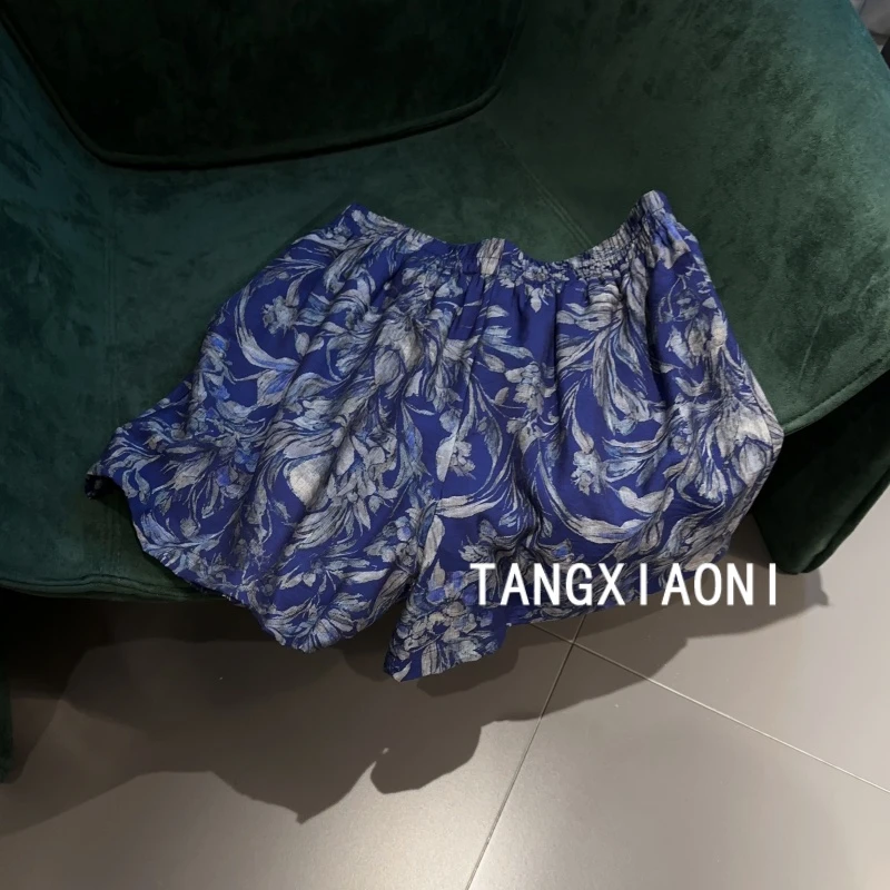 2店 订单出【涂鸦青花瓷】短裤 潮牌女装