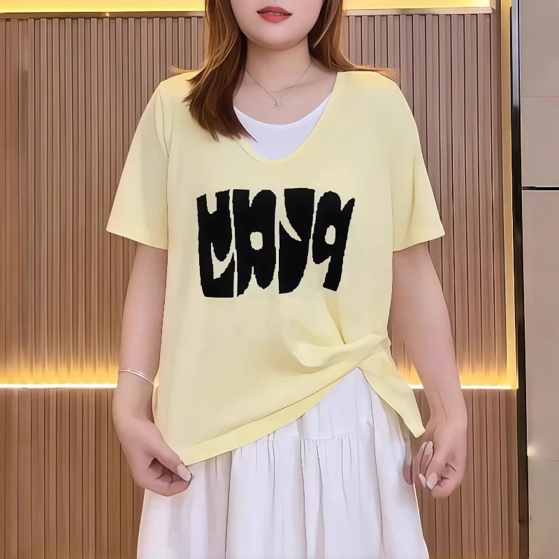 爆款不规则短袖针织衫t恤女2025夏季新款宽松时尚洋气粉色上衣薄