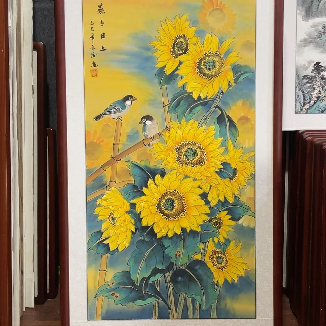 国画带框尺寸63*123厘米