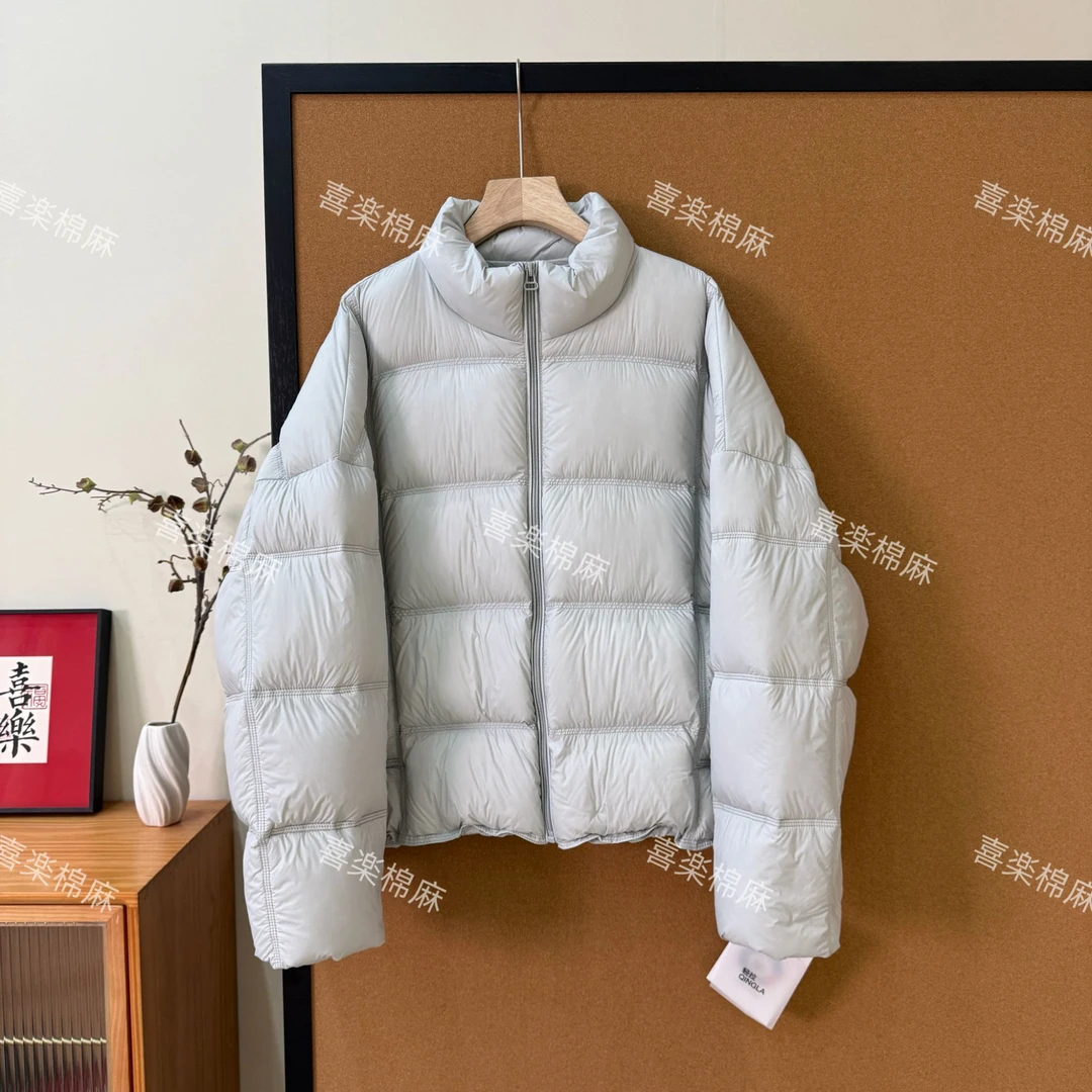 喜樂  2025【新国标90白鸭绒】短款加厚肯豆泡芙糖果色羽绒服外套女