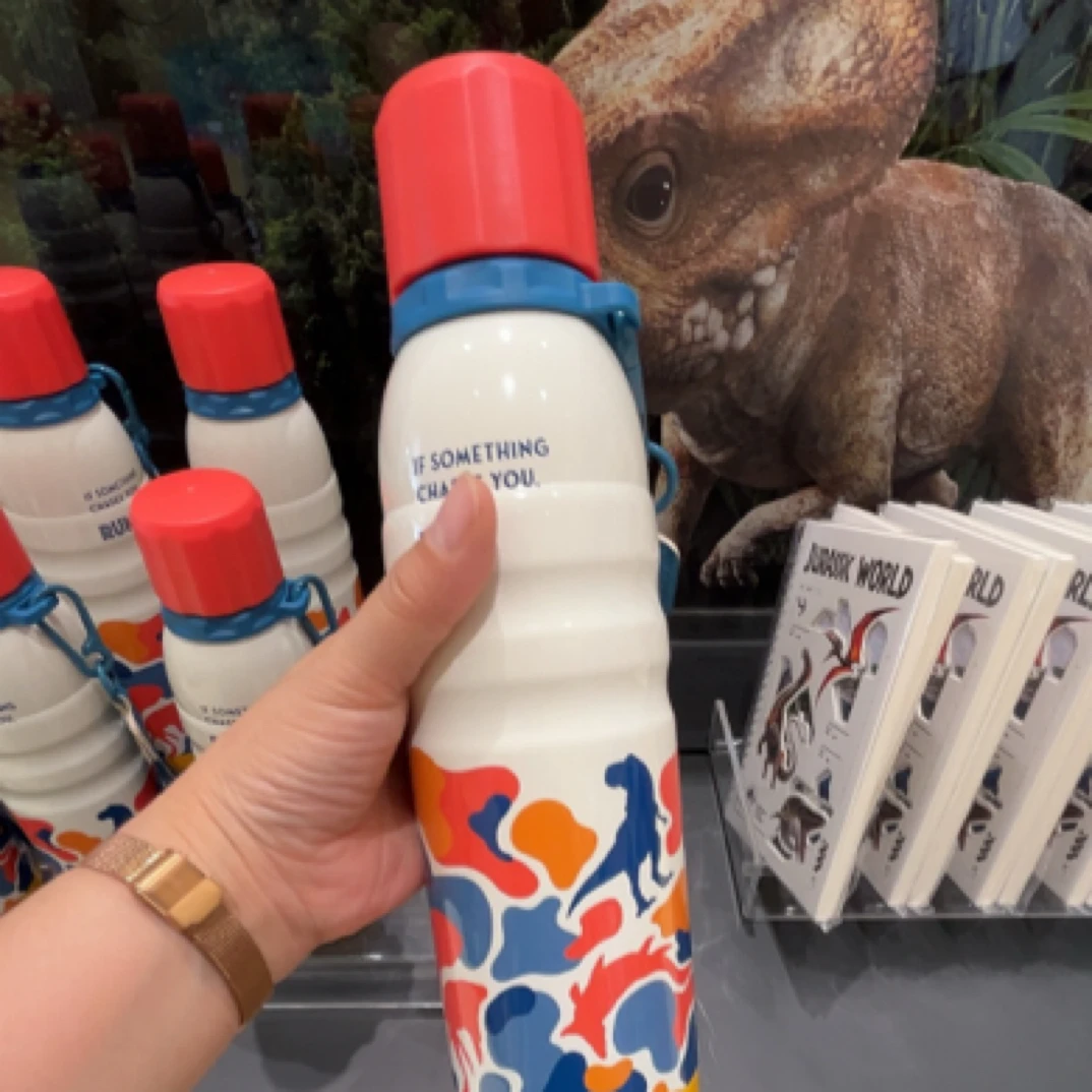 环球影城正品周边代购侏罗纪世界恐龙主题保温杯