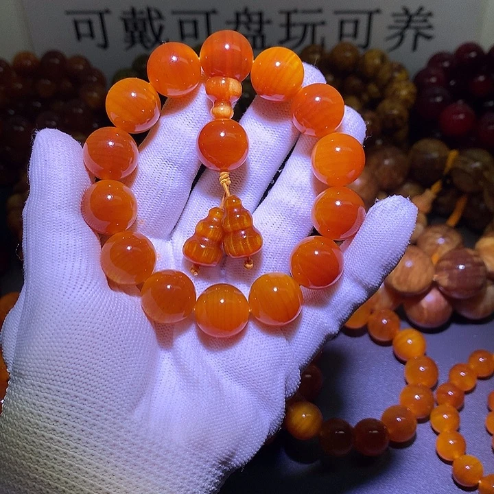 松木（琥珀木）手串/手链1.6 包浆高货