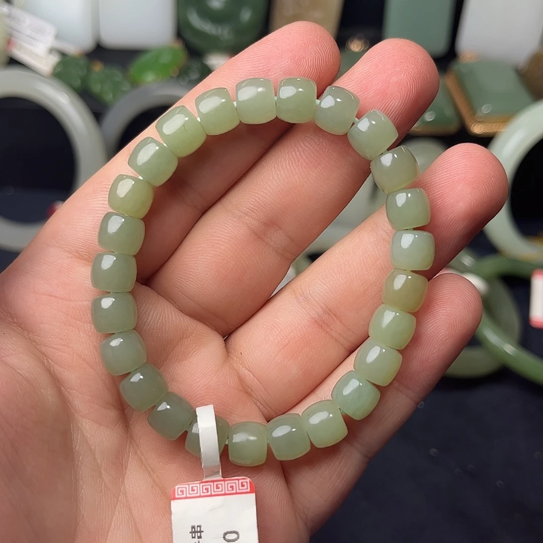 和田玉未镶嵌手链14