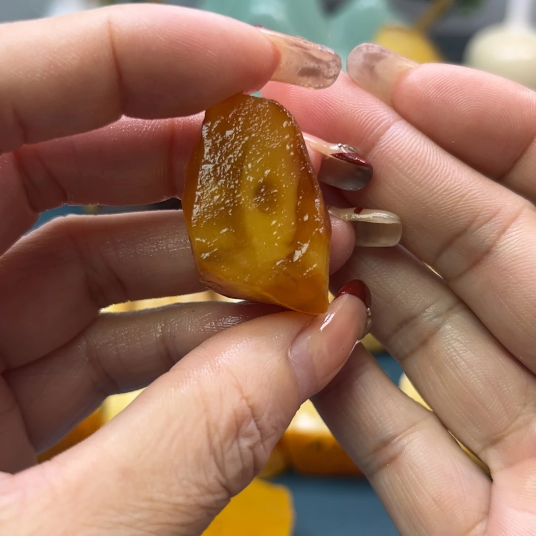 定制琥珀未镶嵌蜜蜡原石不退不换