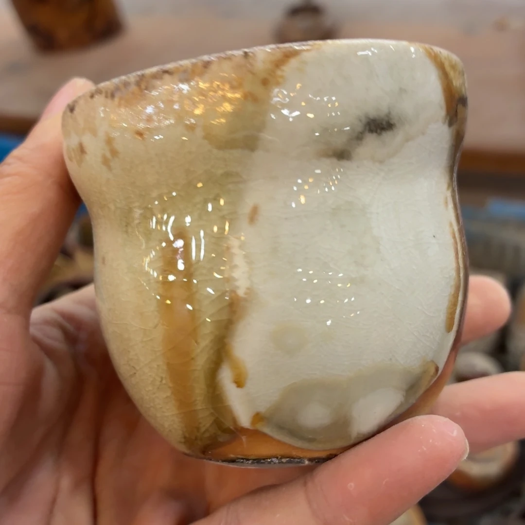 陶园柴烧精品高货486底部打磨