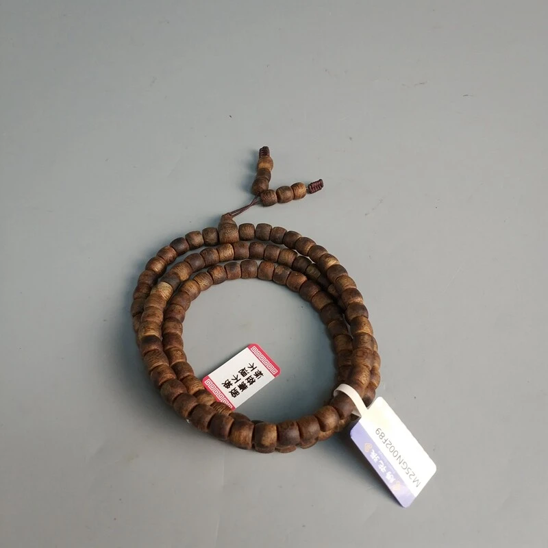 M25GN002F89 - 莺歌绿奇楠沉香珠串（九九沉）