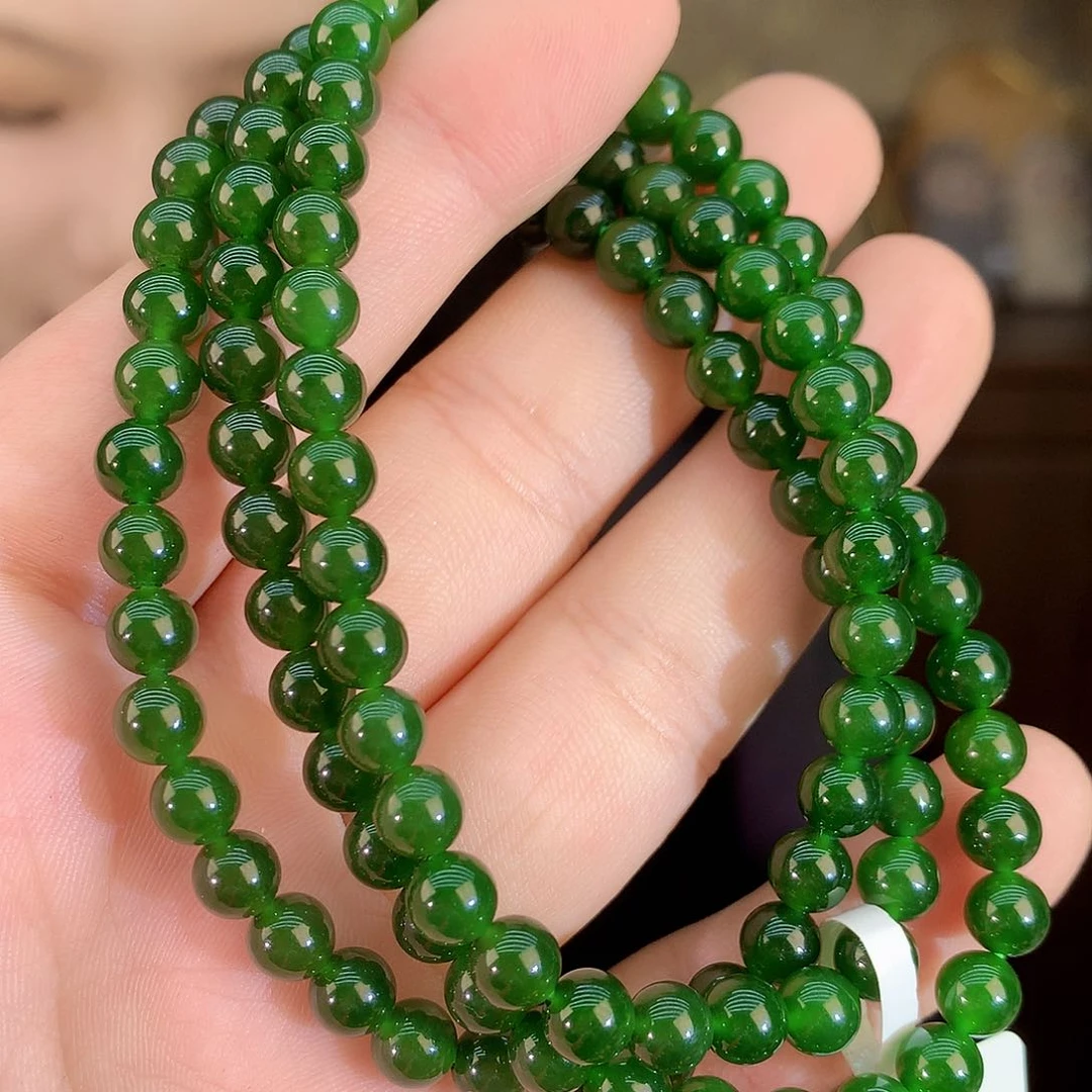 颈饰未镶嵌和田玉（碧玉）项链