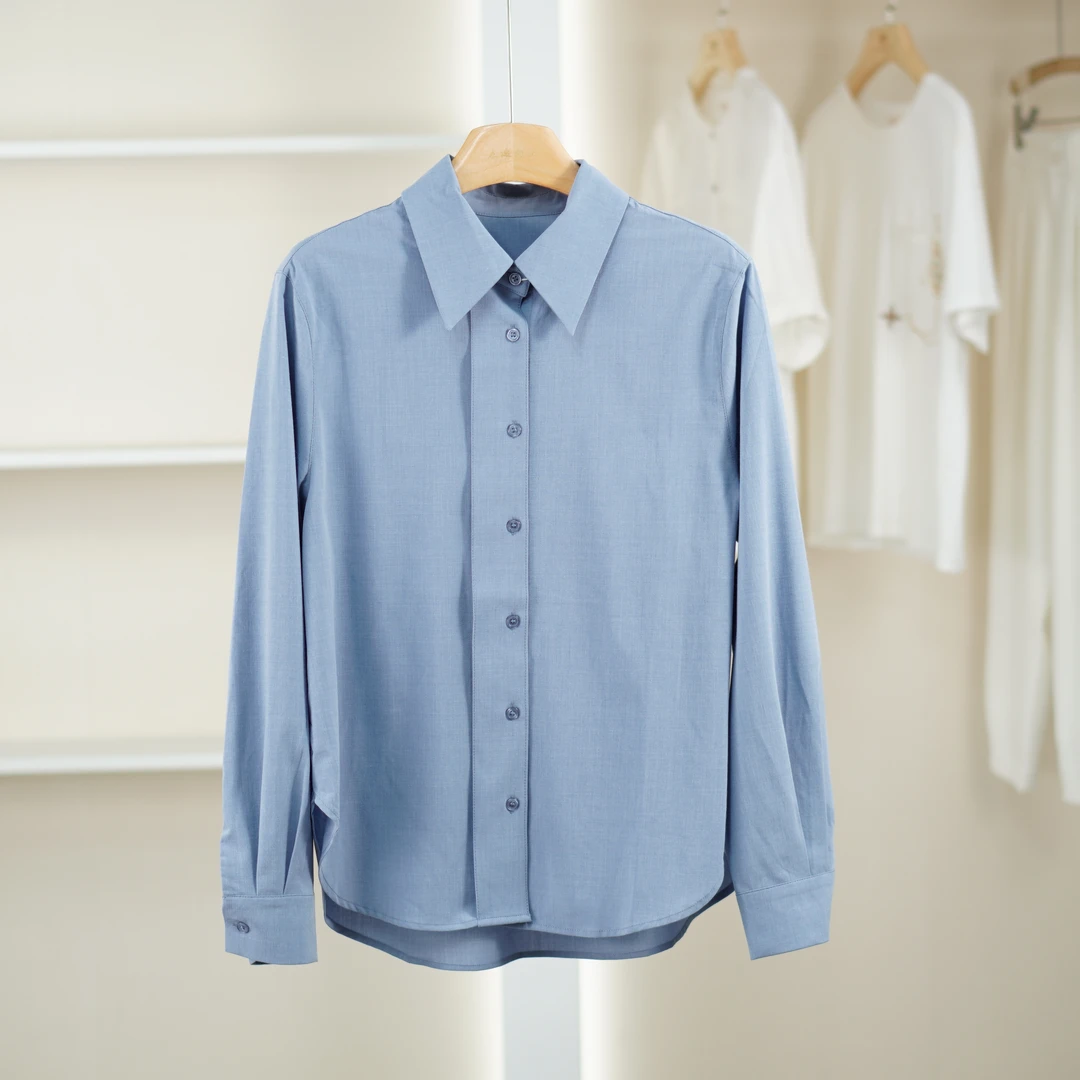 【麦迪尚品·品牌新款】51026248 春季通勤气质长袖衬衫女装品牌