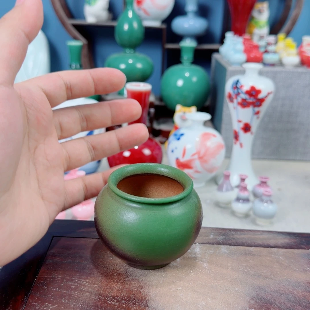 陶瓷手工小花器摆件