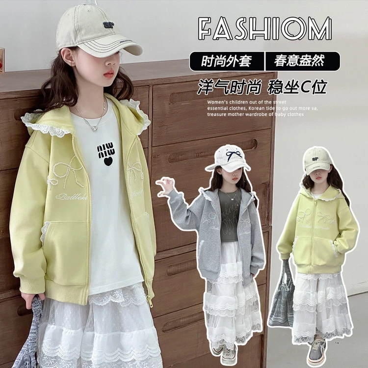 （外套）女童外套秋装棒球服2025新款春款网红中大童儿童装夹克