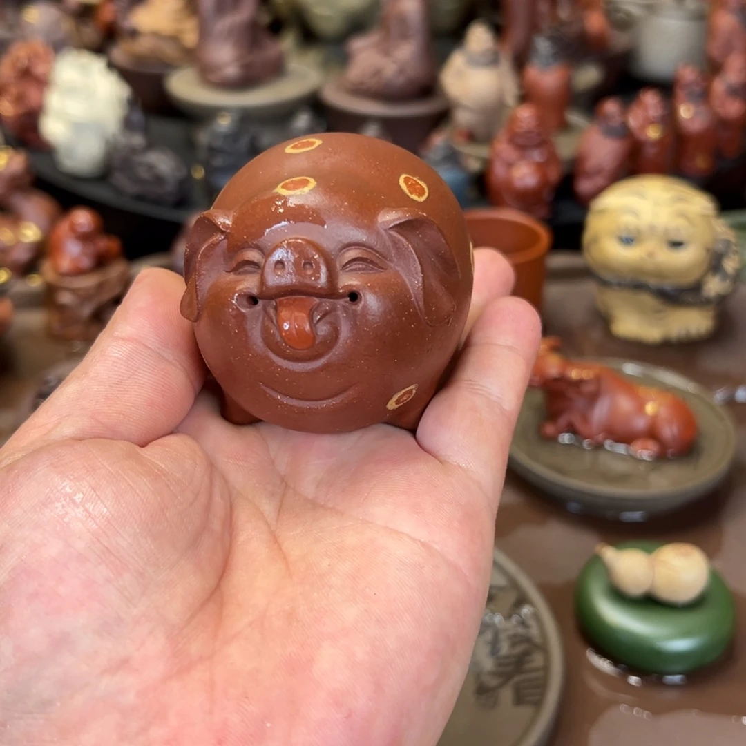 紫砂茶宠紫砂福猪