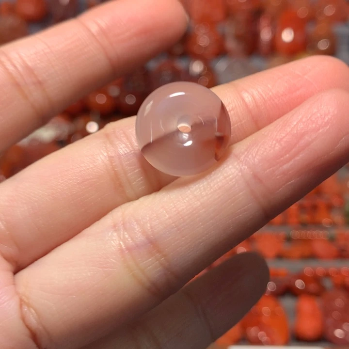 【闪购商品】未镶嵌平安扣15.2南红玛瑙