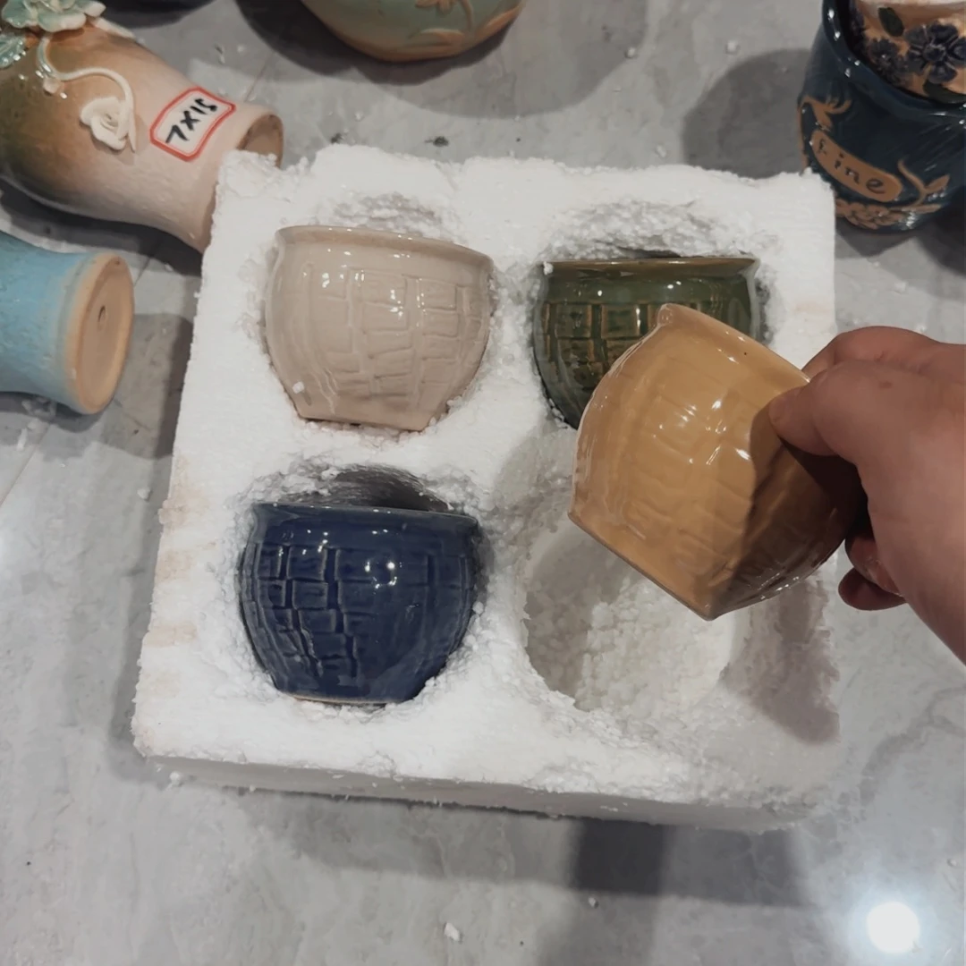 紫砂花盆粗陶盆 呀