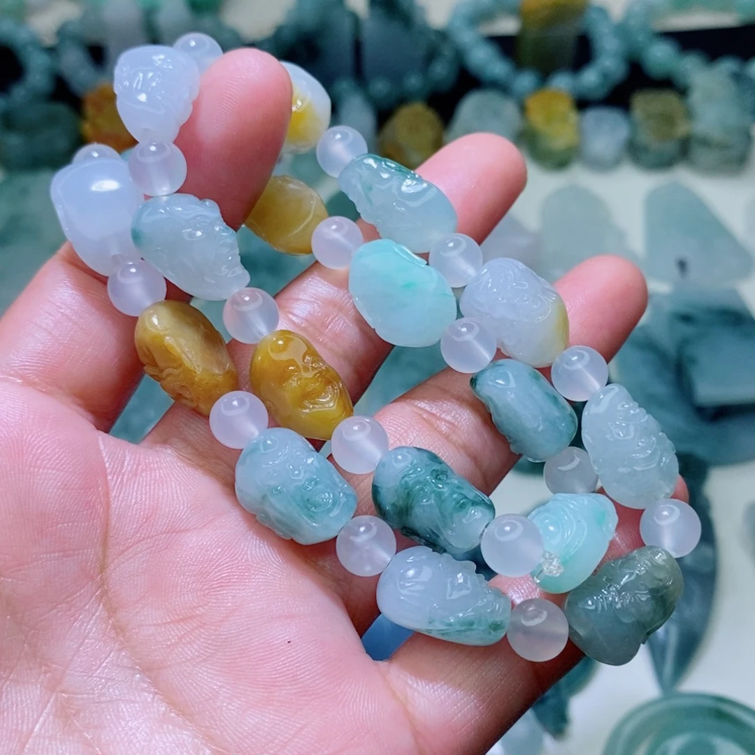 未镶嵌定制翡翠毛货抛光