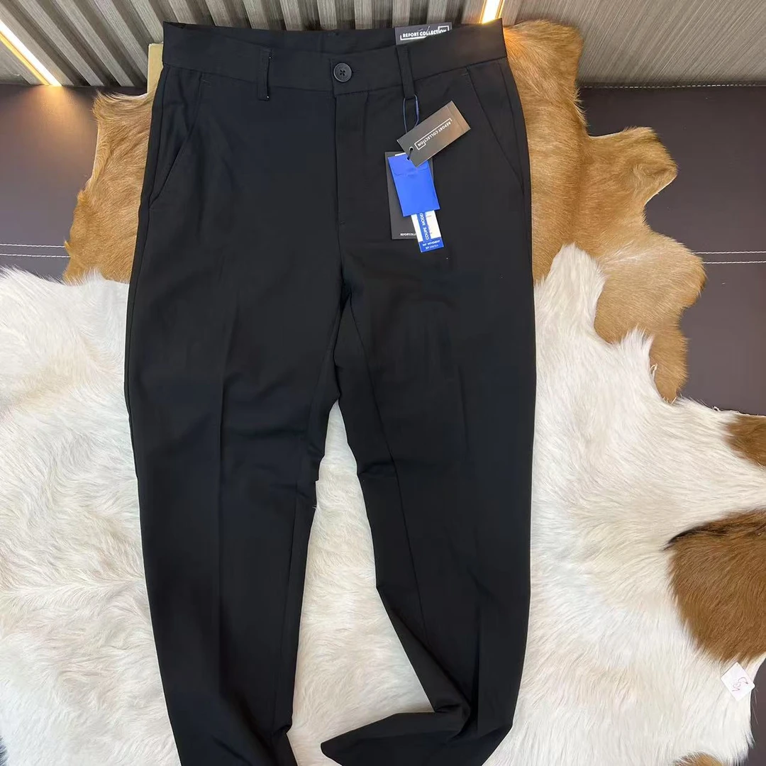 美单 轻奢系列 79美刀 19%人造丝 男士夏季薄款松紧腰弹力西裤