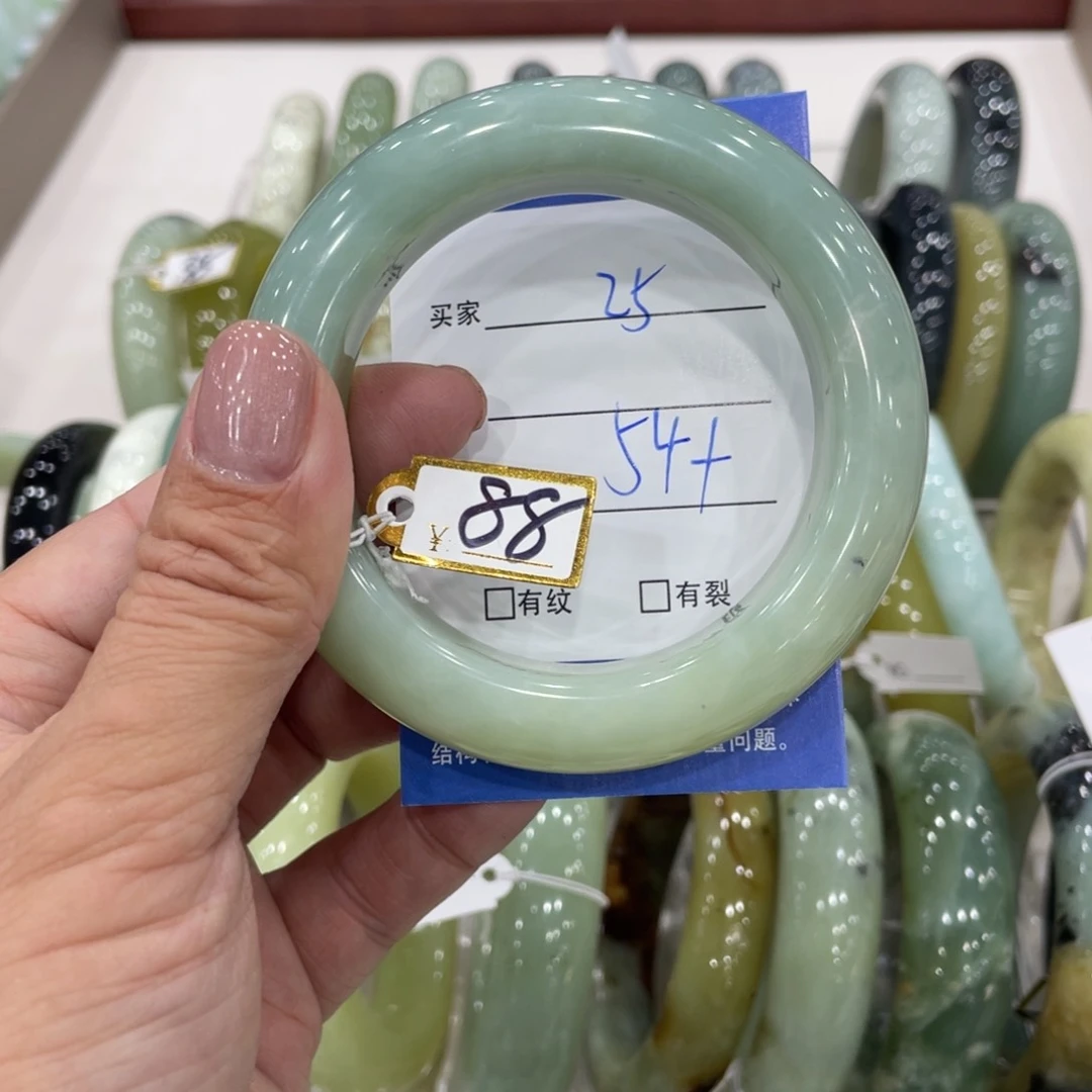 未镶嵌蛇纹石玉手镯