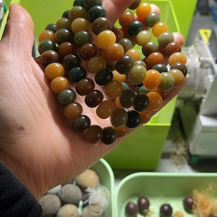 白玉菩提吊坠9×12敦煌手串