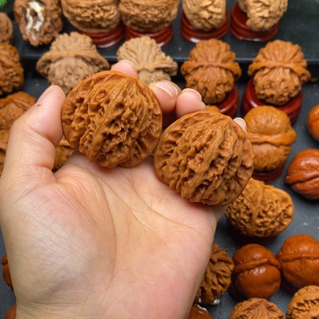 文玩核桃把件43四座楼