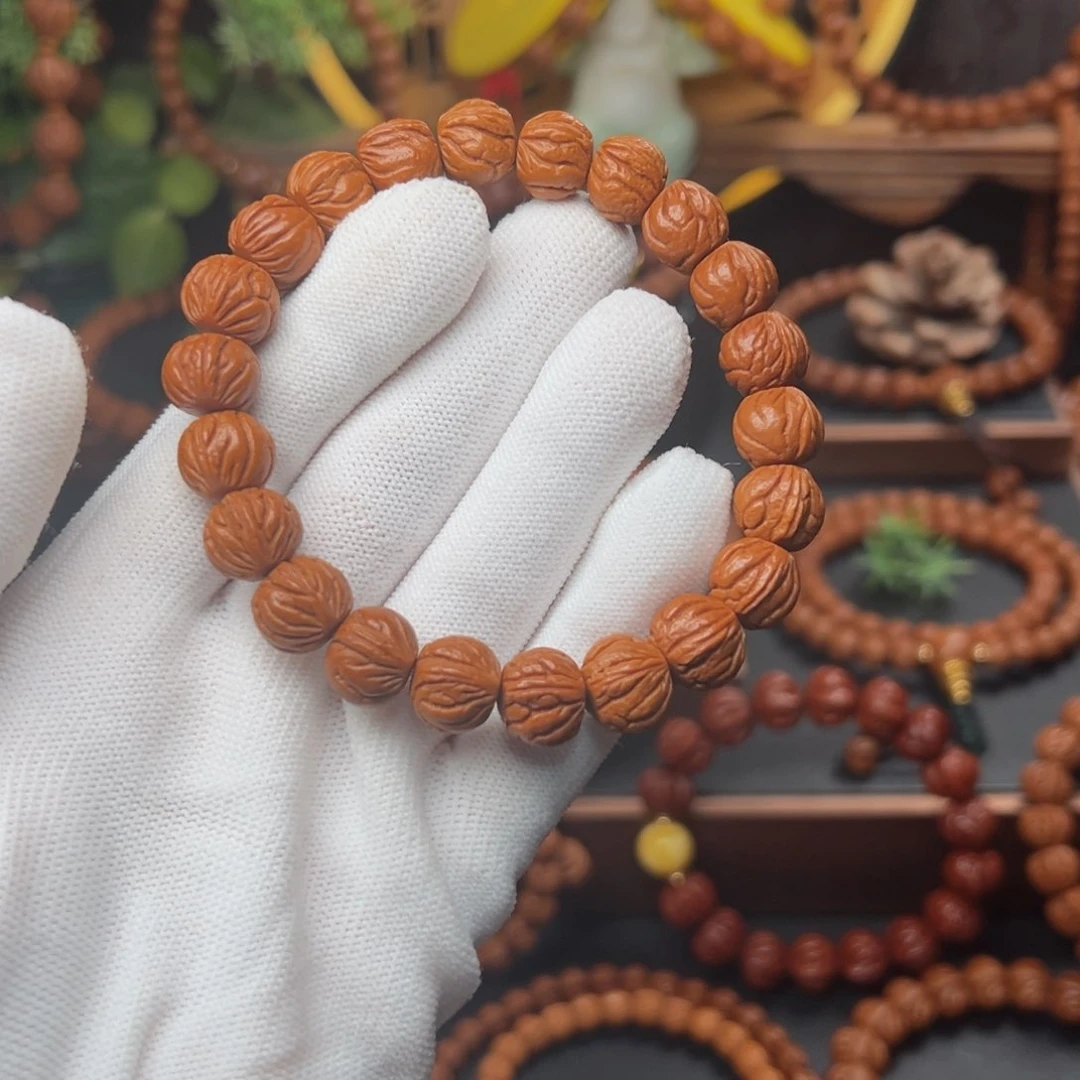 吊坠桃核1.2玉龙脊手串