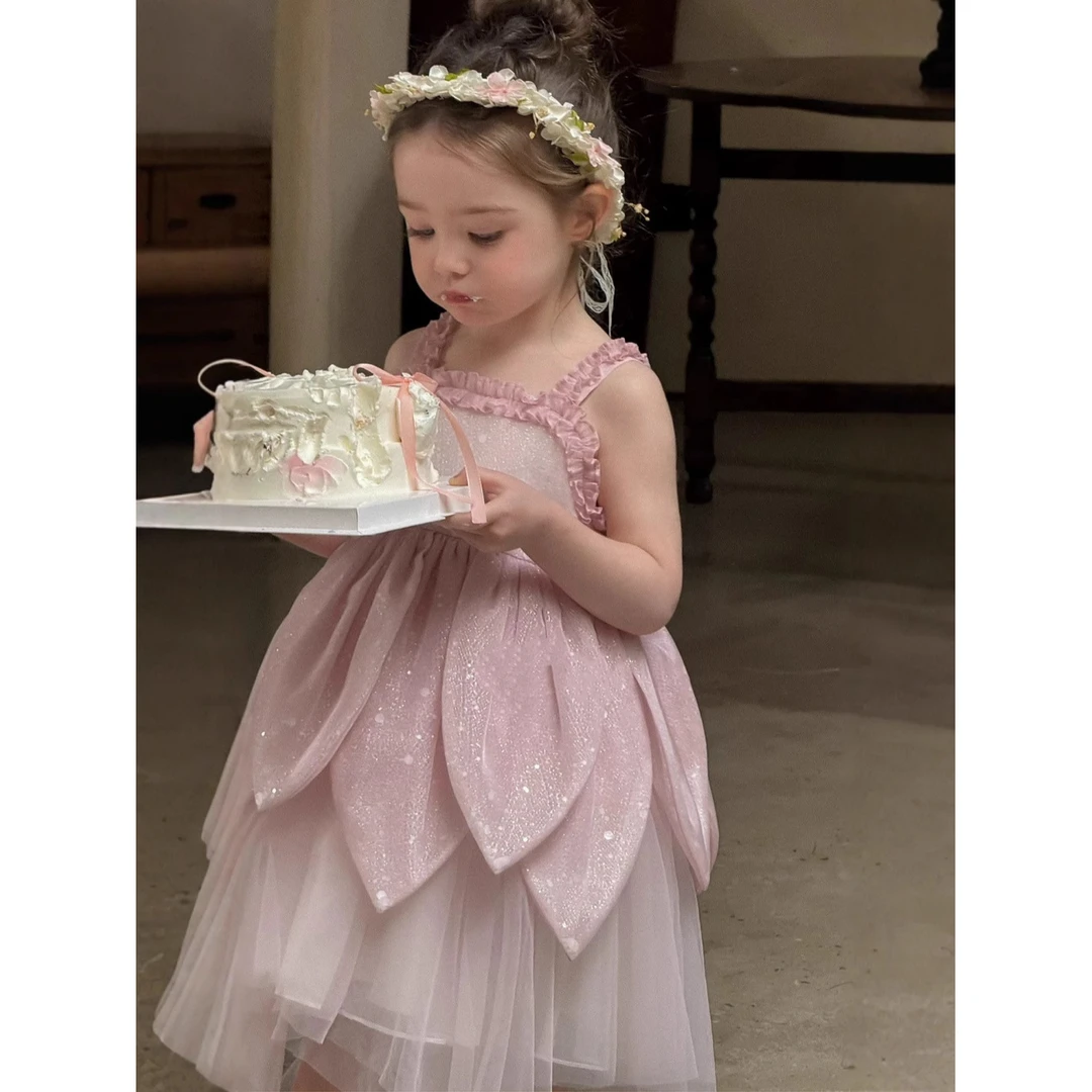 公主裙女童连衣裙花仙子韩版夏装新款夏季吊带裙礼服裙子儿童宝宝