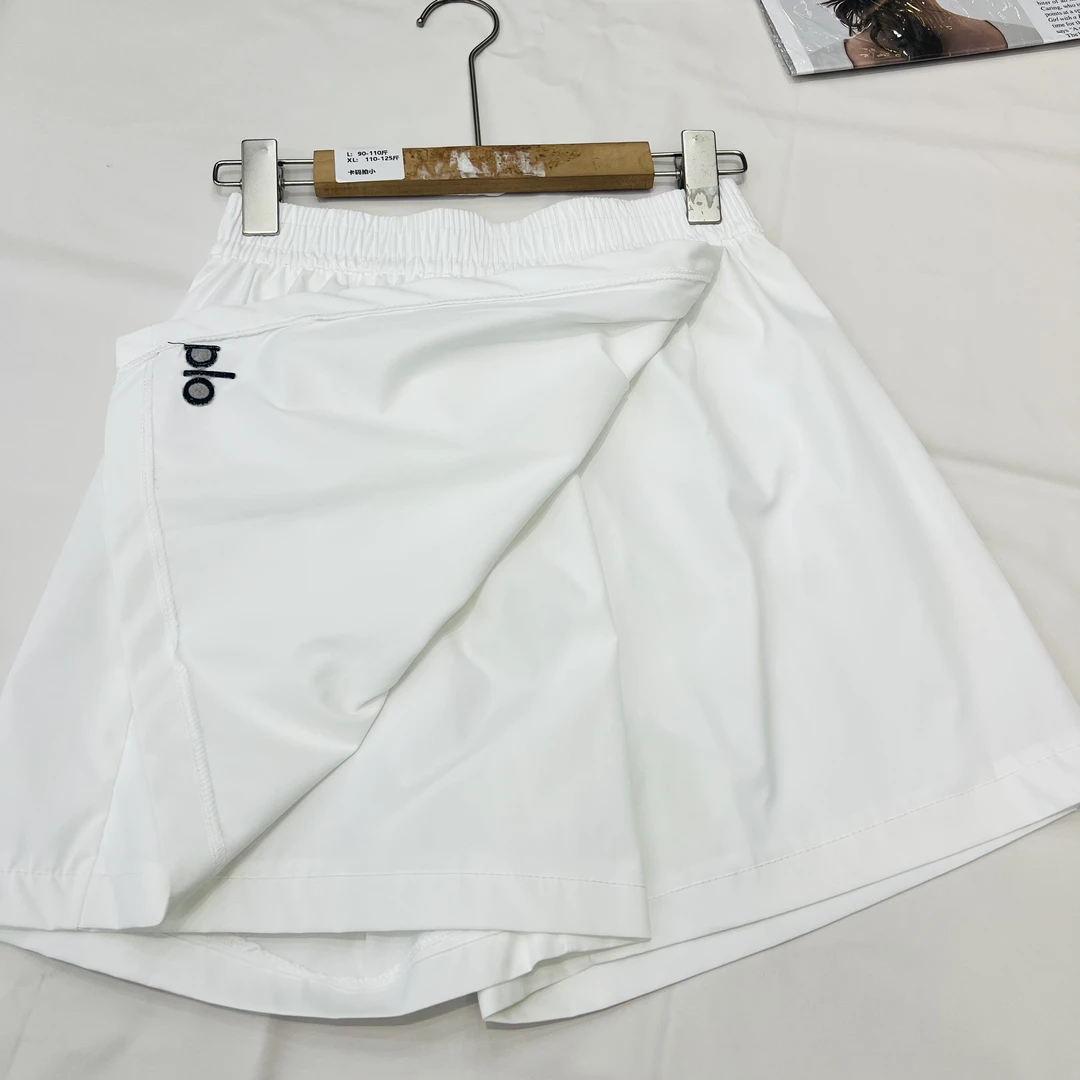 L0510白#COC薄款刺绣纯色微弹速干夏季