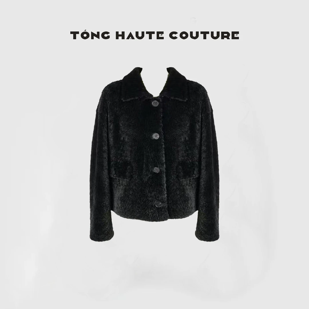 【茶梦】冬季新款拉贡皮毛一体时尚百搭外套 YW618