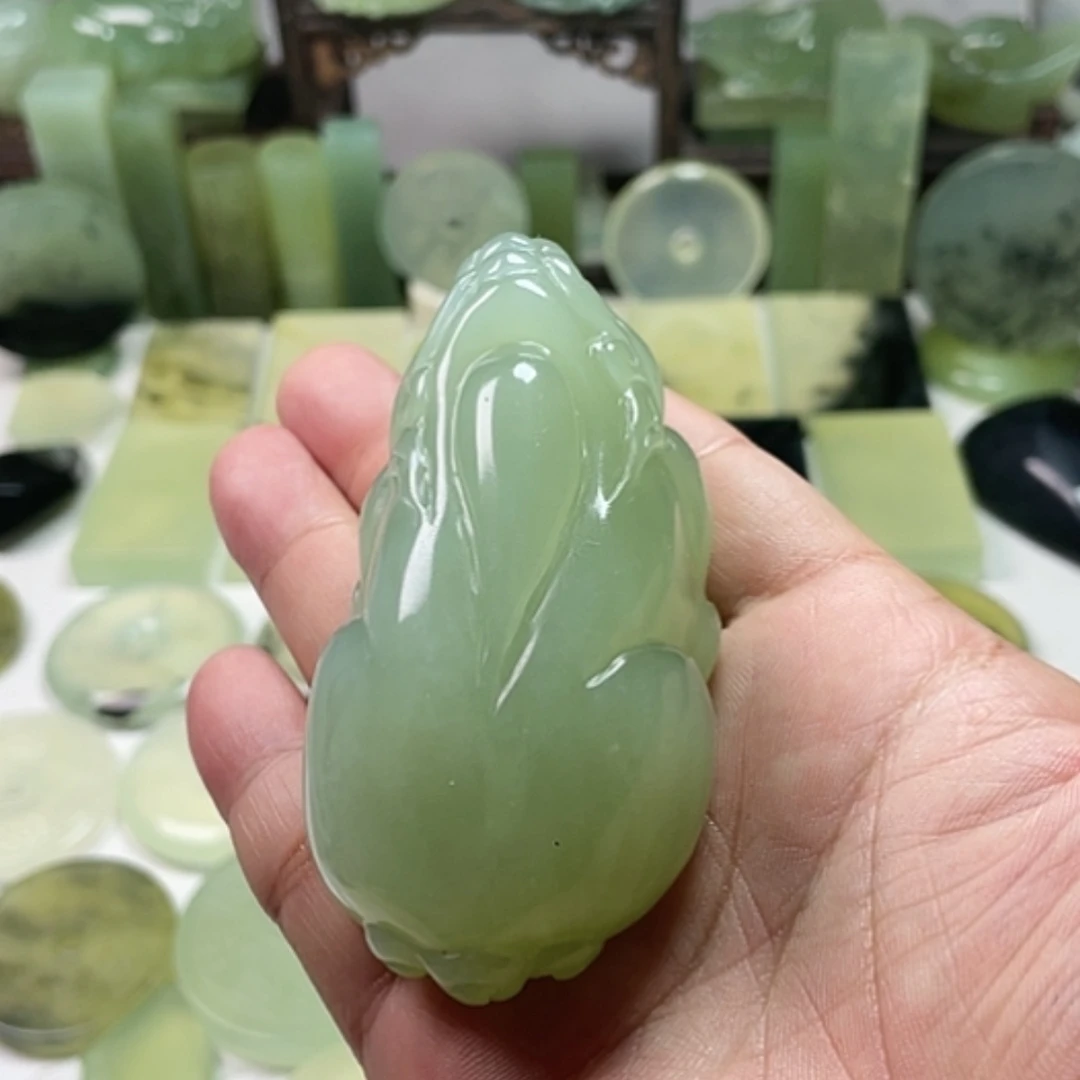 【闪购商品】未镶嵌岫玉手把件上****杰