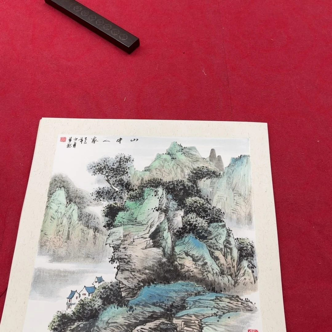国画花鸟等图案为一体的大型