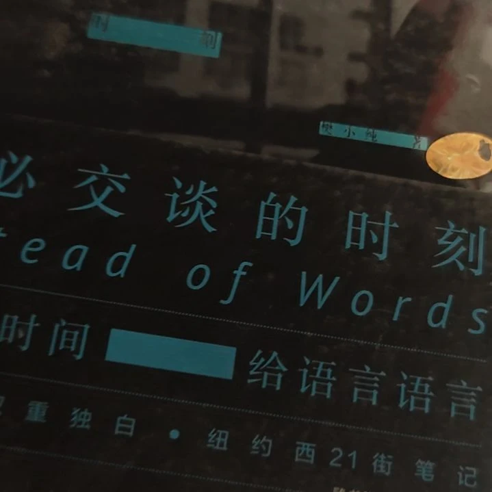 不必交谈的时刻微瑕务必塑封