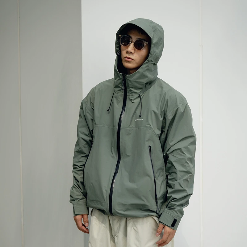 WEDENBORG山系三色全压胶防水透气户外机能夹克外套男