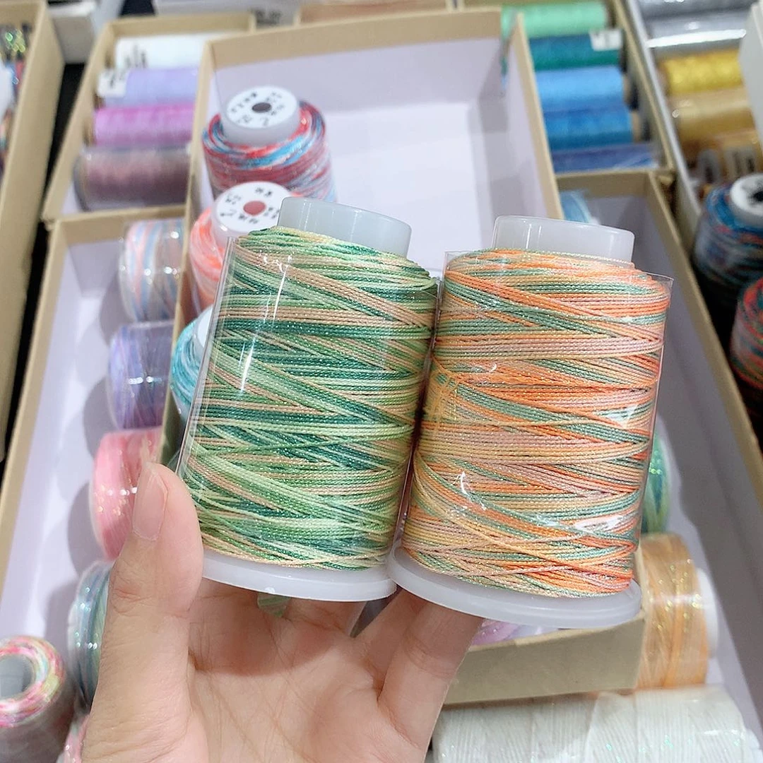 腈纶6股段染青提茉莉、橘子汽水50克