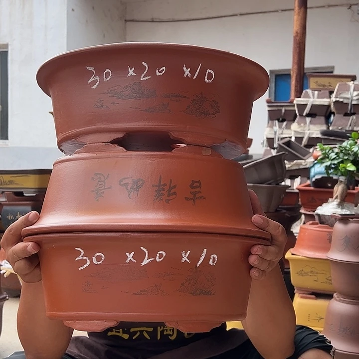 紫砂花盆紫砂花盆