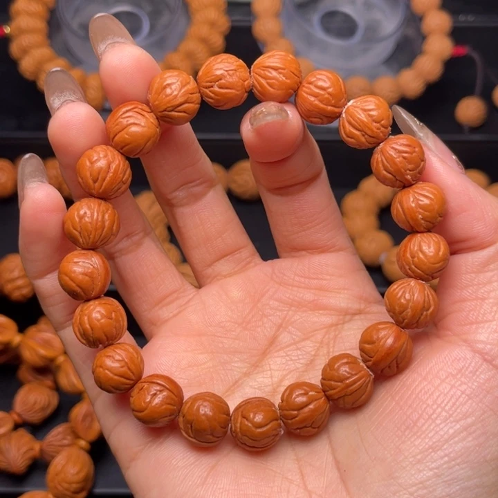 桃核手串1.1尺寸玉龙脊（19号链接）