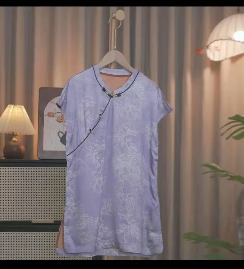 新中式女装桑蚕丝爆款新款时尚