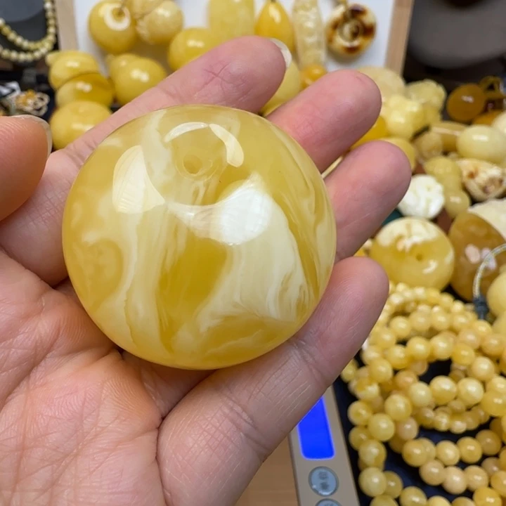 蜜蜡未镶嵌颈饰天然蜜蜡
