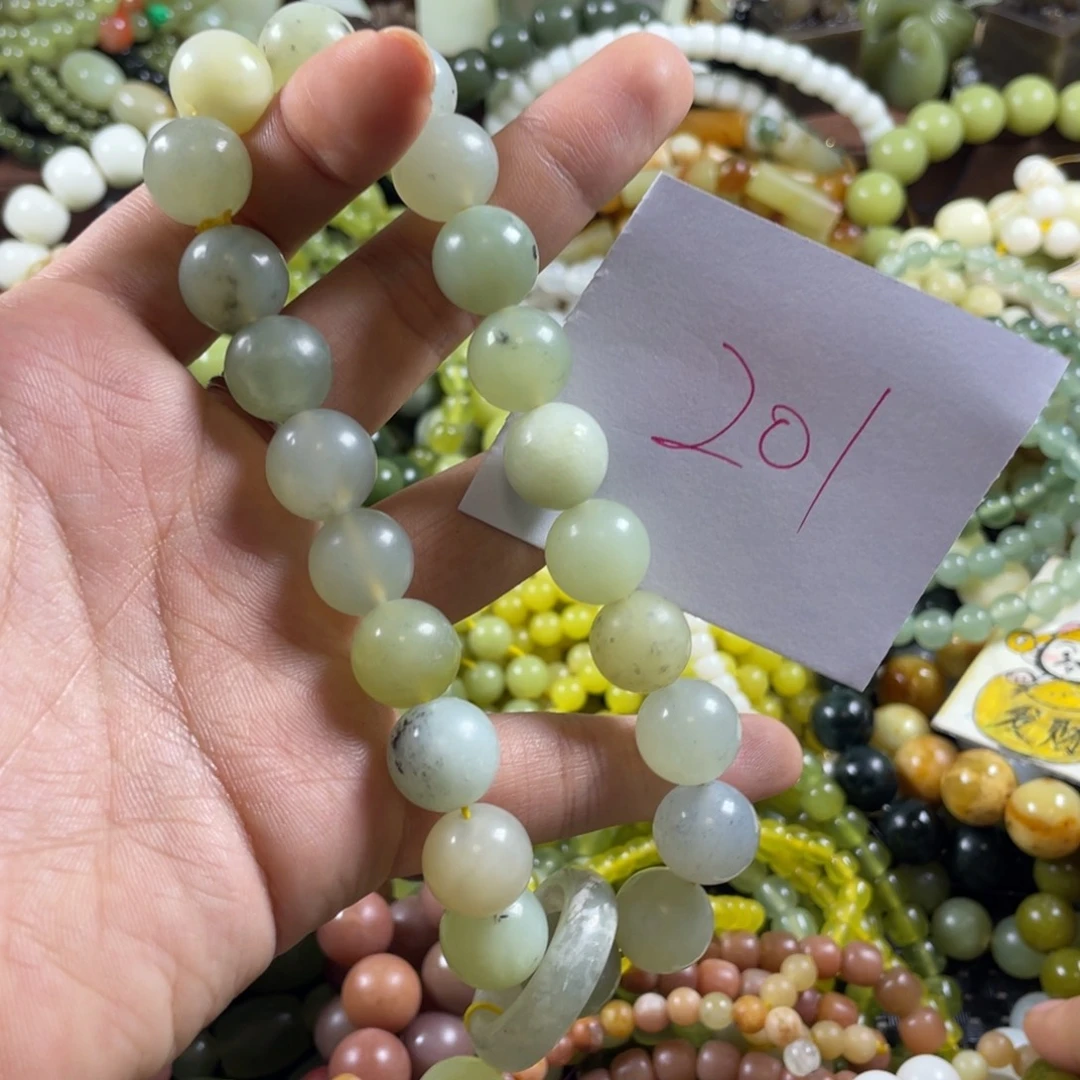 未镶嵌蛇纹石玉手串