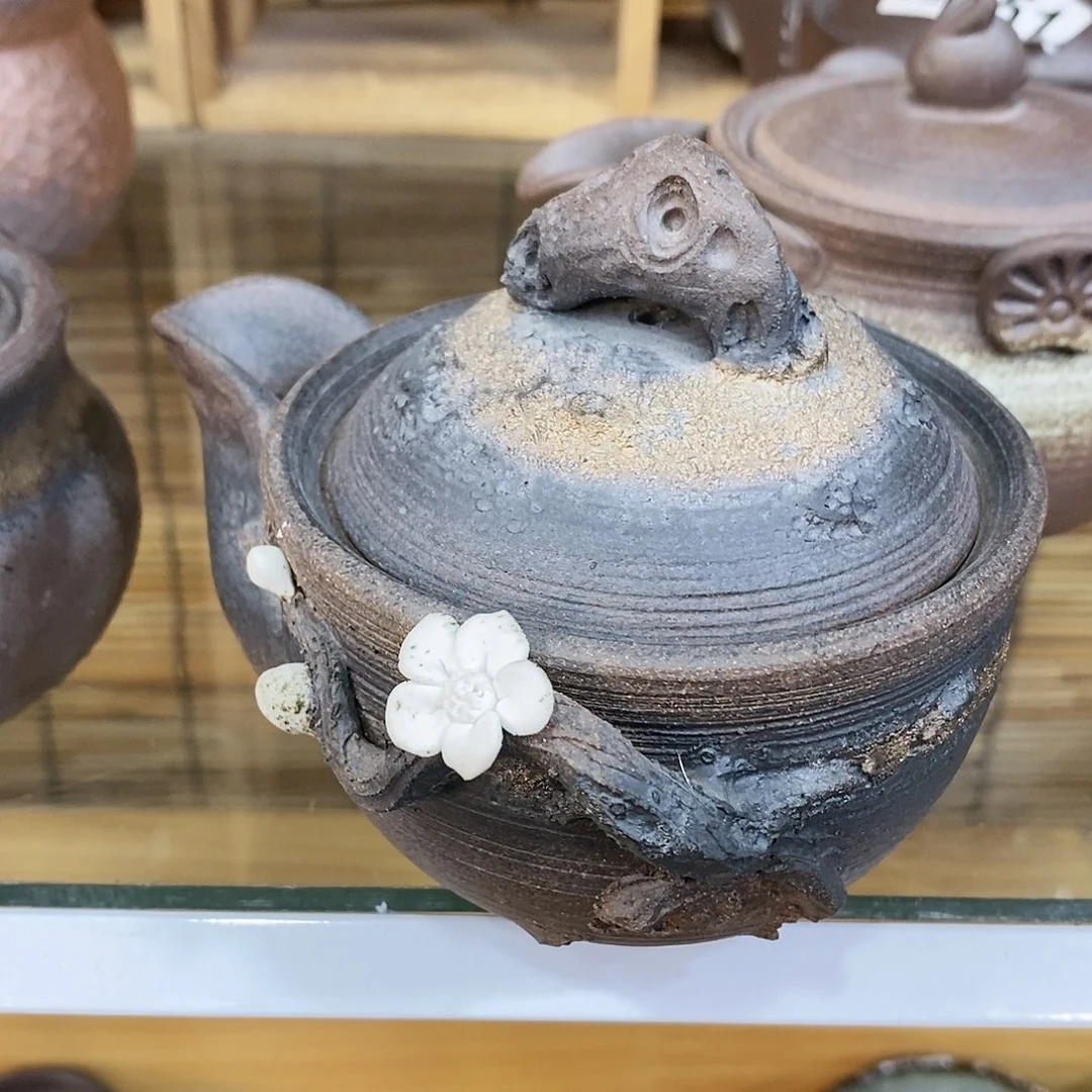 粗陶志野柴烧茶器