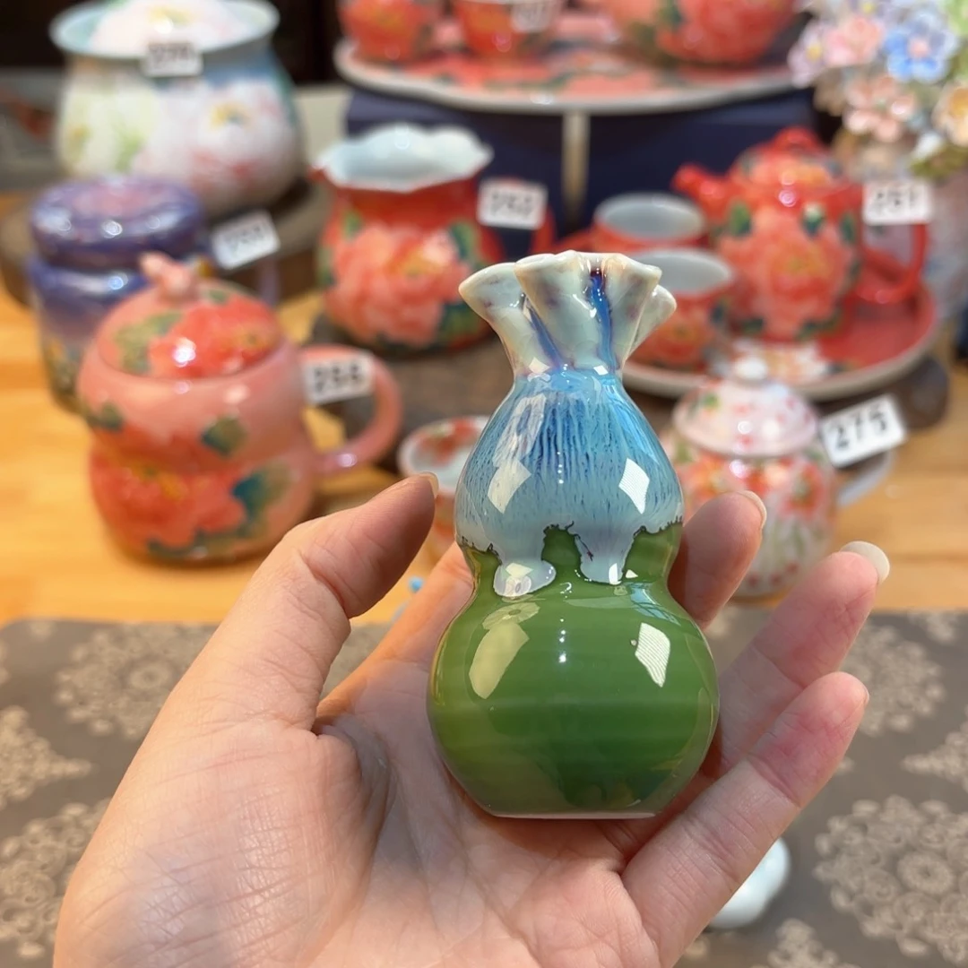 景德镇手绘高温釉下彩陶瓷茶具