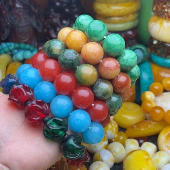 未镶嵌琥珀手串?****?蜜蜡