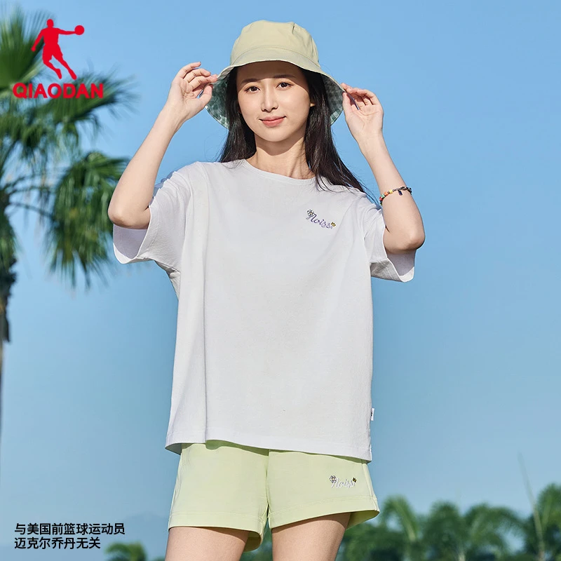 运动短袖T恤2025夏季新款女士纯色宽松休闲轻薄透气t恤衫