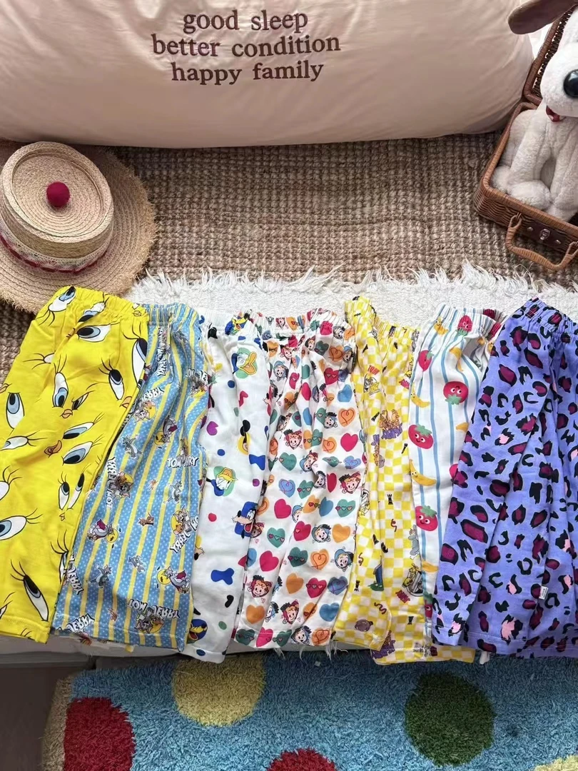 耶耶家-纱布遛弯裤