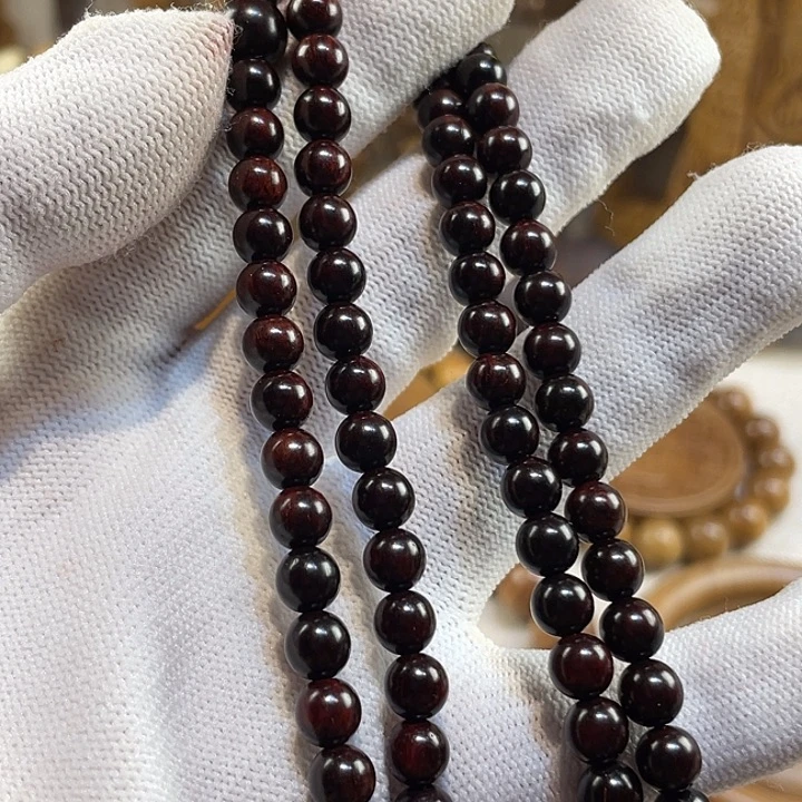 手串/手链檀香紫檀（小叶紫檀）小叶紫檀0.6多圈果冻料女生