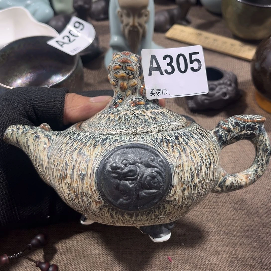 瓷片茶摆件工艺品摆件666