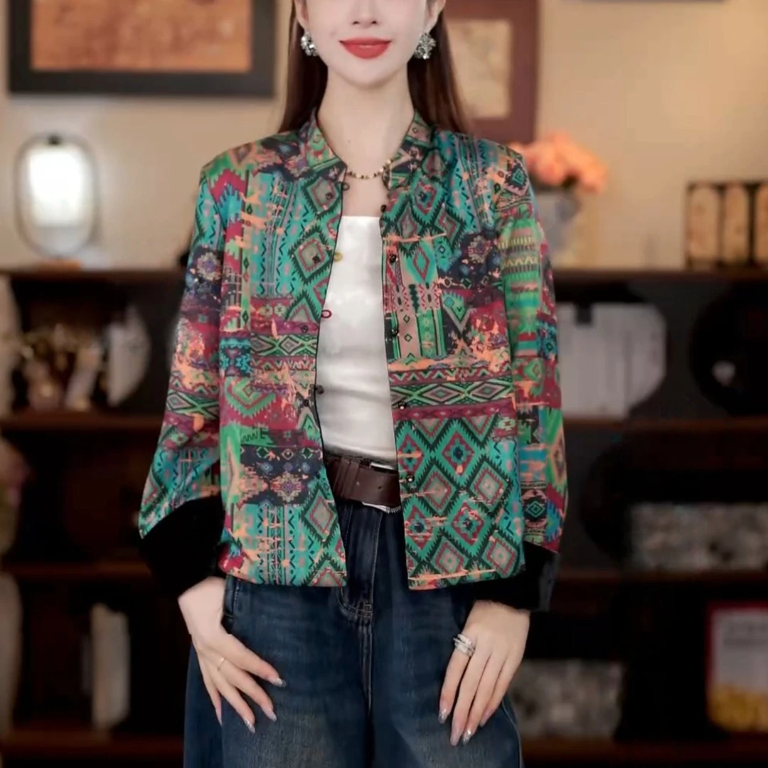 2025秋季新款洋气显瘦减龄百搭国风新中式设计感双面可穿上衣外套